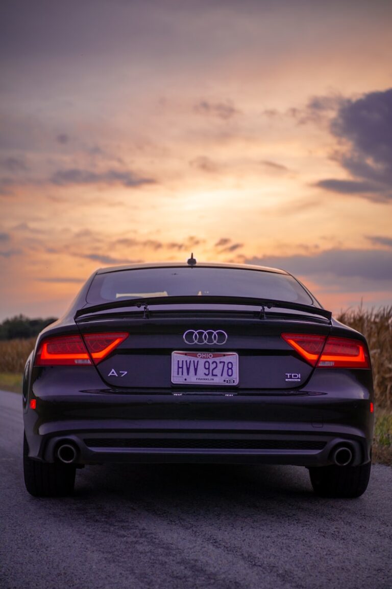 a car parked on the side of the road
