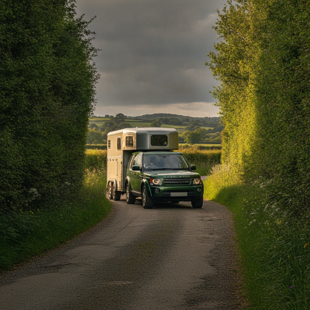 Diesel 4x4 towing a trailer after a performance remap tuned for towing